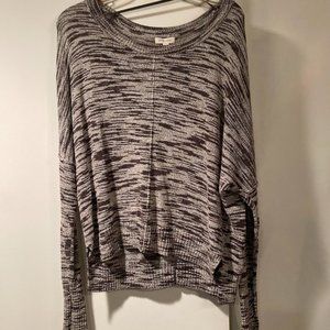 silence + noise Women's Size S marbled brown and white long sleeve